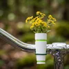 White/Light Green BikeVase