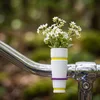 White/Yellow BikeVase
