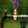 White-Orange bikevase