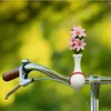 White handlebars bikevase