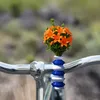 White-Dark Blue bikevase
