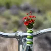 White-Light Green bikevase
