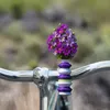 White-Purple bikevase