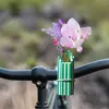 Dark Green-White handlebars bikevase