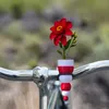 White-Red bikevase