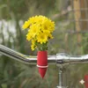 Red handlebars bikevase