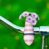 Pink handlebars bikevase