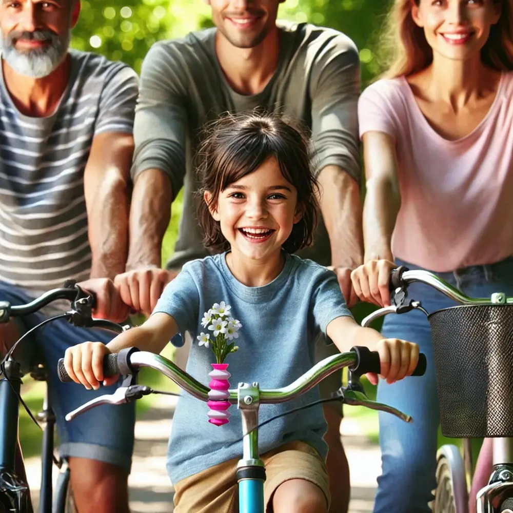 Moments de joie partagés à vélo entre amis et famille